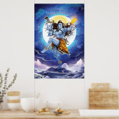Poster Joyeux Maha Shivratri, Lord Shiva (Cuisine)
