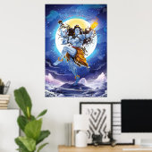 Poster Joyeux Maha Shivratri, Lord Shiva (Bureau à domicile)