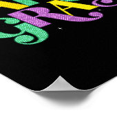 Poster Joyeux Mardi Gras Carnaval Fat Mardi Fleur De Lis (Coin)