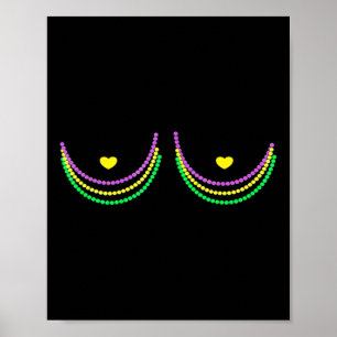 Poster Joyeux Mardi Gras Funny Mardi