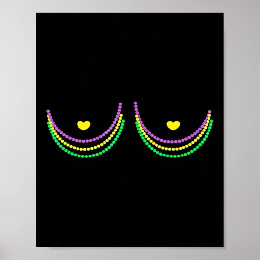 Poster Joyeux Mardi Gras Funny Mardi (Devant)