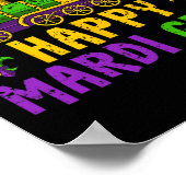 Poster Joyeux Mardi Gras Jester Train Carnival Parade Par (Coin)