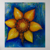 Poster Joyeux - Mélange de toile de média (Devant)