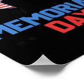 Poster Joyeux Memorial Day 4 juillet drapeau américain Pa (Coin)