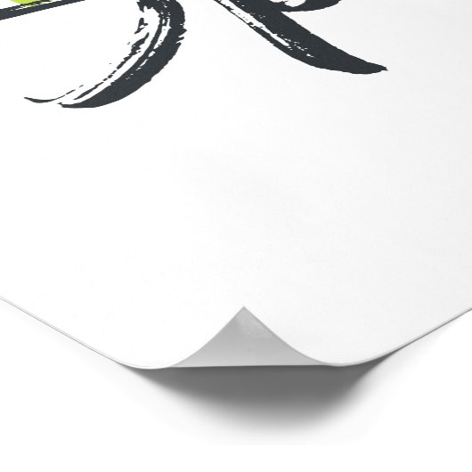 Poster Joyeux, moderne, amusant, design dynamique Hello S (Coin)