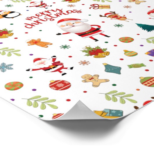 Poster Joyeux Motif de Noël (Coin)