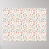 Poster Joyeux Motif de Noël (Devant)