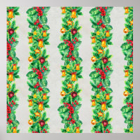 Joyeux motif sans couture de Noël avec guirlandes.