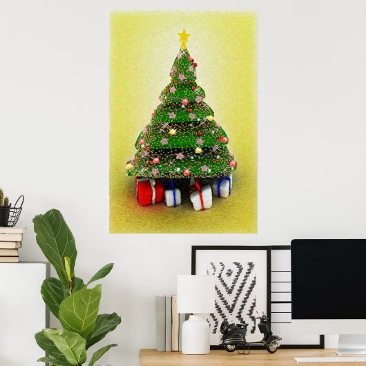 Poster Joyeux Noël (Bureau à domicile)