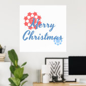 Poster Joyeux Noël (Bureau à domicile)