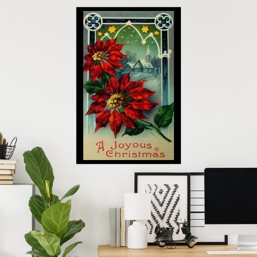 Poster Joyeux Noël (Bureau à domicile)