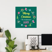 Poster Joyeux Noël (Bureau à domicile)