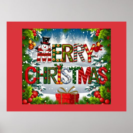 Poster Joyeux Noël (Devant)