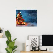 Poster Joyeux Noël (Bureau à domicile)