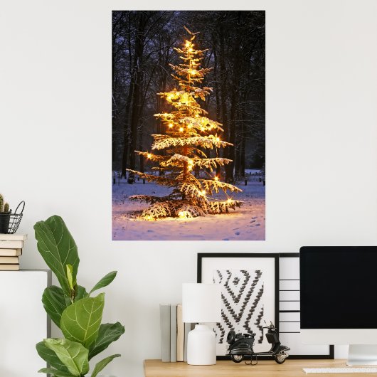Poster Joyeux Noël (Bureau à domicile)