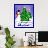 Poster Joyeux Noël (Bureau à domicile)