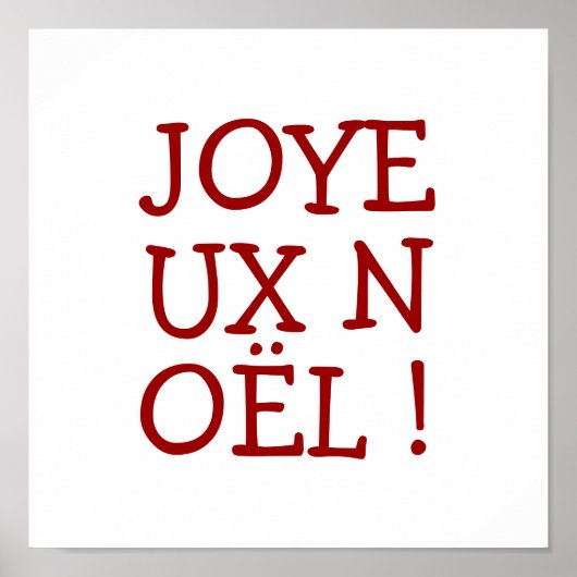 POSTER JOYEUX NOËL ! (Devant)