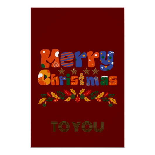 Poster Joyeux Noël (Devant)