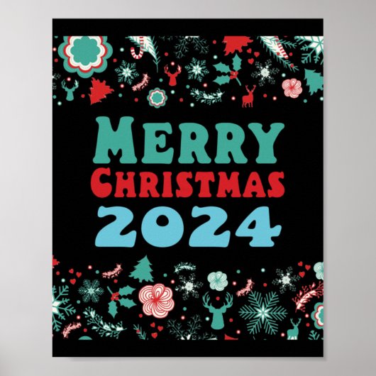 Poster Joyeux Noël 2024 (Devant)