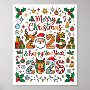 Poster Joyeux Noël 2025 - Bonne Année 2026 Matchin