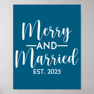 Poster Joyeux Noël 2025 Mariés Couples Foi Design