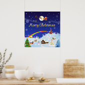 Poster Joyeux Noël à la Pleine lune (Cuisine)