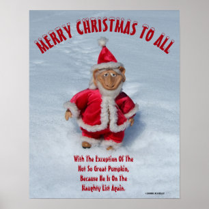 Poster JOYEUX NOËL À TOUS, À l'exception d'un -