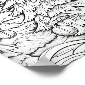 Poster Joyeux Noël Adulte Coloration (Coin)