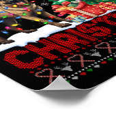 Poster Joyeux Noël Amoureux des chiens Malinois Belge Ugl (Coin)