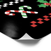 Poster Joyeux Noël - ASL American Sign Language I (Coin)