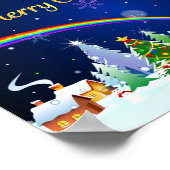 Poster Joyeux Noël avec Crescent Moon (Coin)