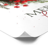 Poster Joyeux Noël Berry Wreath (Coin)