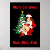 Poster Joyeux Noël Blah, Blah, Blah - Fantastique Noël (Devant)