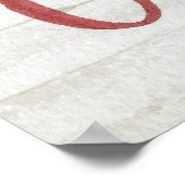 Poster Joyeux Noël | Bois blanc (Coin)