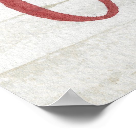 Poster Joyeux Noël | Bois blanc (Coin)