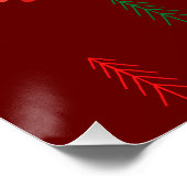 Poster joyeux Noël brillant (Coin)
