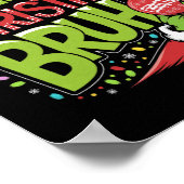 Poster Joyeux Noël Bruh Green Hat Santa Hat Fam (Coin)