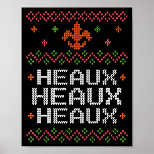 Poster Joyeux Noël cajun laid Xmas La Nouvelle-Orléans Su