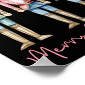 Poster Joyeux Noël Casse-Noisette Ballet Festivals Hommes (Coin)