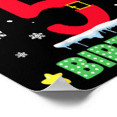 Poster Joyeux Noël C'est mon 5e anniversaire Noël Enfants (Coin)