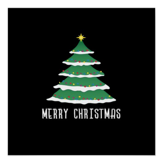 Poster Joyeux Noël Classique (Devant)