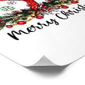 Poster Joyeux Noël Coiffeur Coiffeur Correspondance C (Coin)