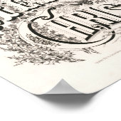 Poster Joyeux Noël | Courrier & Ives (Coin)