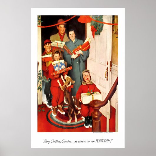 Poster Joyeux Noël, couverture du magazine de Noël de gra (Devant)