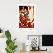 Poster Joyeux Noël, couverture du magazine de Noël de gra (Bureau à domicile)