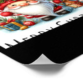 Poster Joyeux Noël Cute Gnome de Noël et plus (Coin)