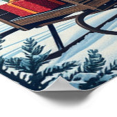 Poster Joyeux Noël de Alaska Retro (Coin)