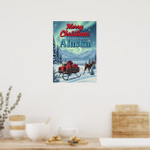 Poster Joyeux Noël de Alaska Retro (Cuisine)