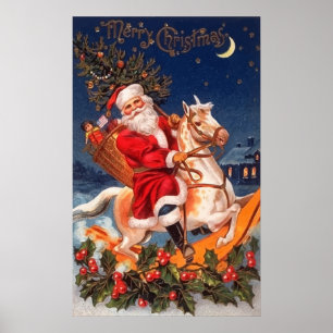 Poster Joyeux Noël de Père Noël
