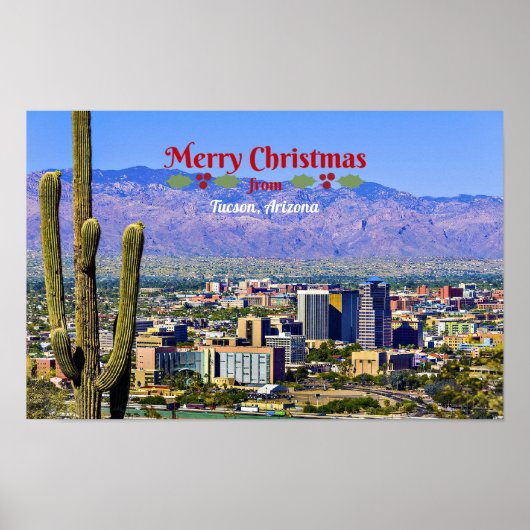 Poster Joyeux Noël de Tucson, Arizona, (Devant)